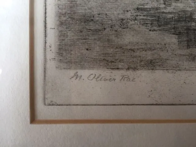 gravure anglaise originale