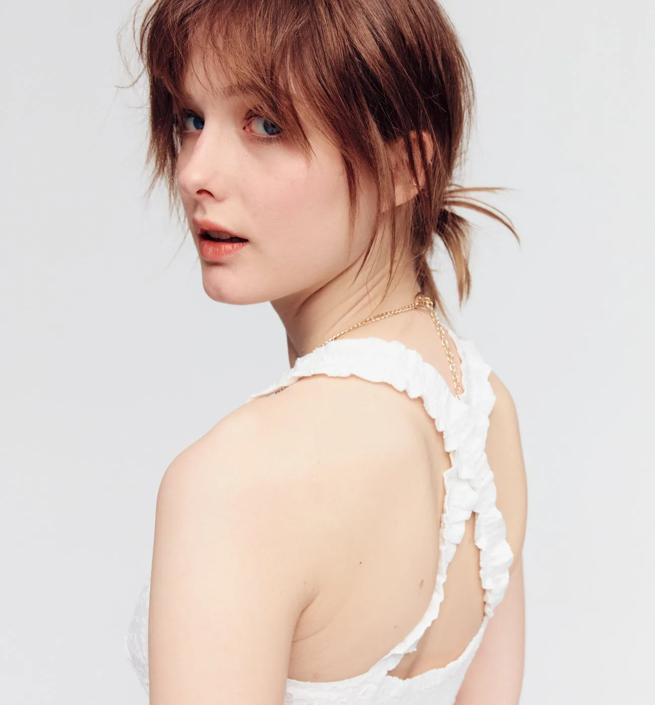 Robe en broderie anglaise - Ecru