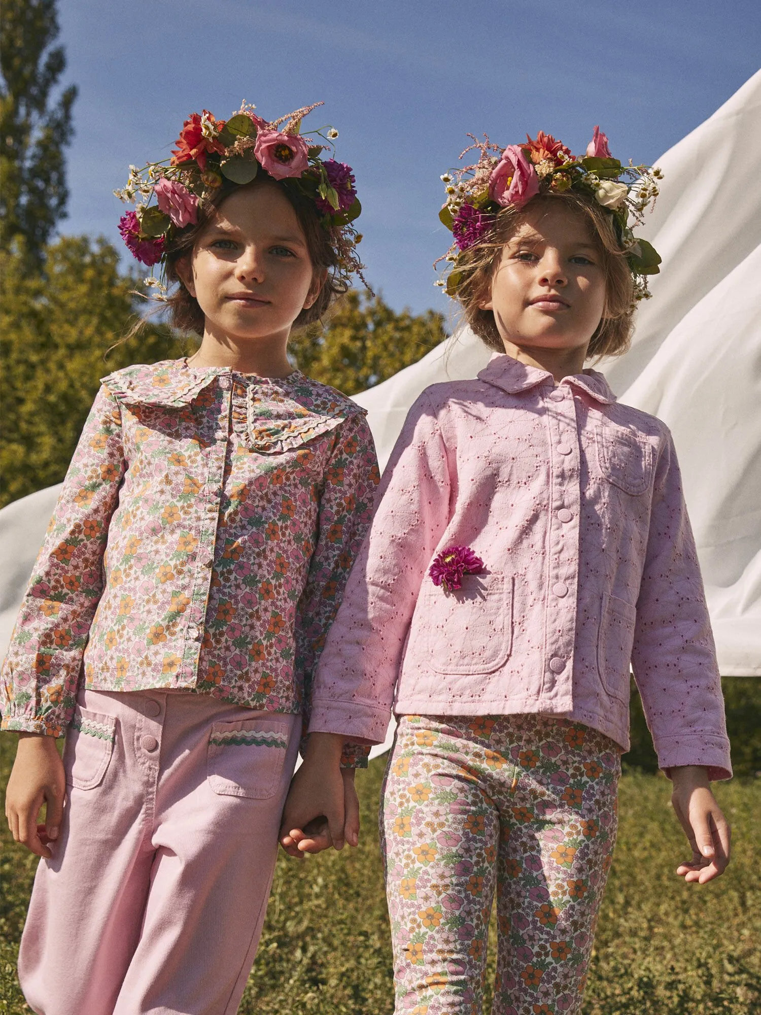 Veste en broderies anglaise