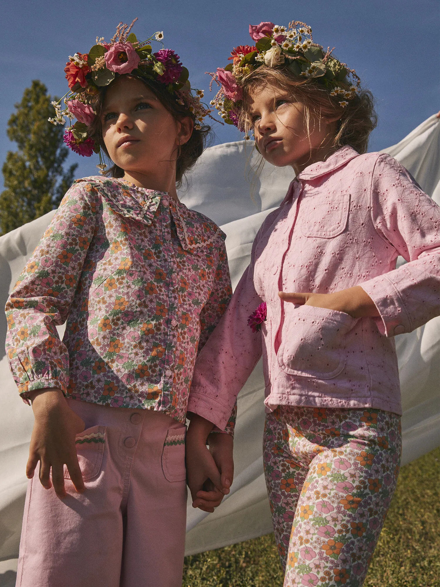 Veste en broderies anglaise