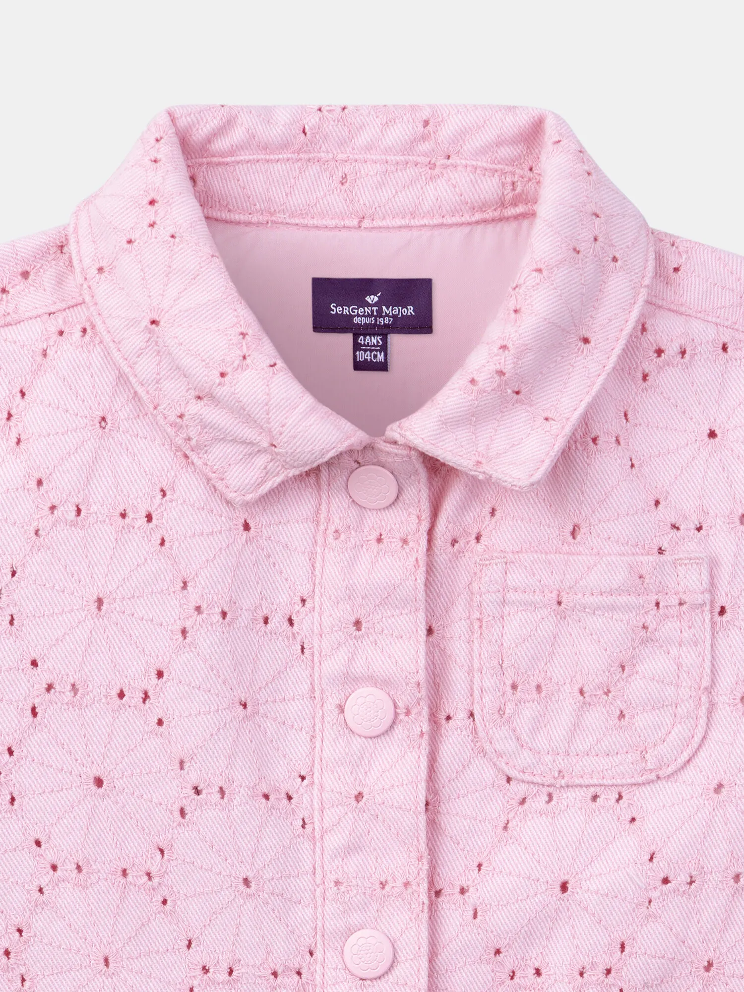 Veste en broderies anglaise
